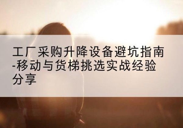 菏泽移动式升降机怎么选-工厂采购升降设备避坑指南-移动与货梯挑选实战经验分享
